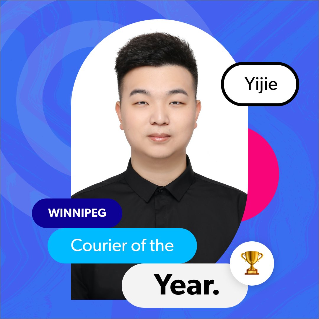 Yijie courier of the year