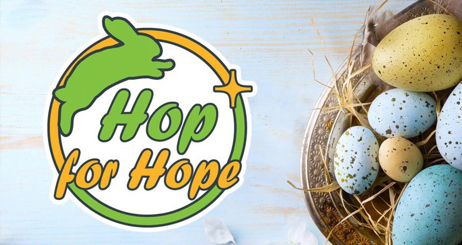 Hop for hope graphic